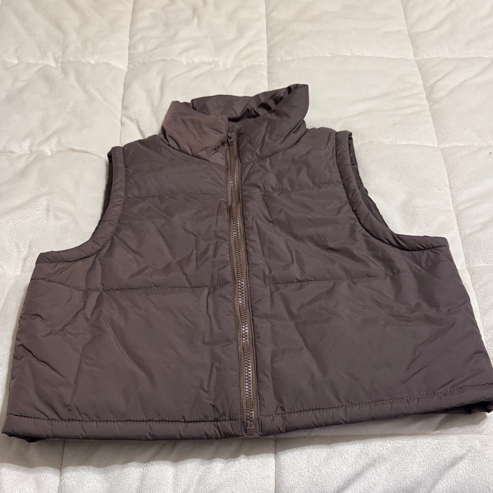 Brown Puffer Vest